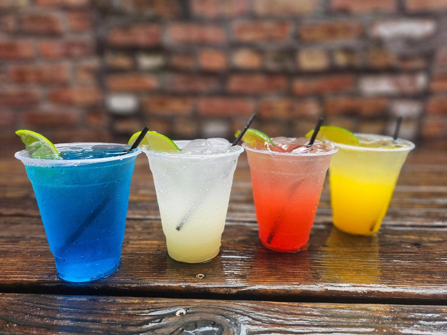 Colorful cocktails on the bar