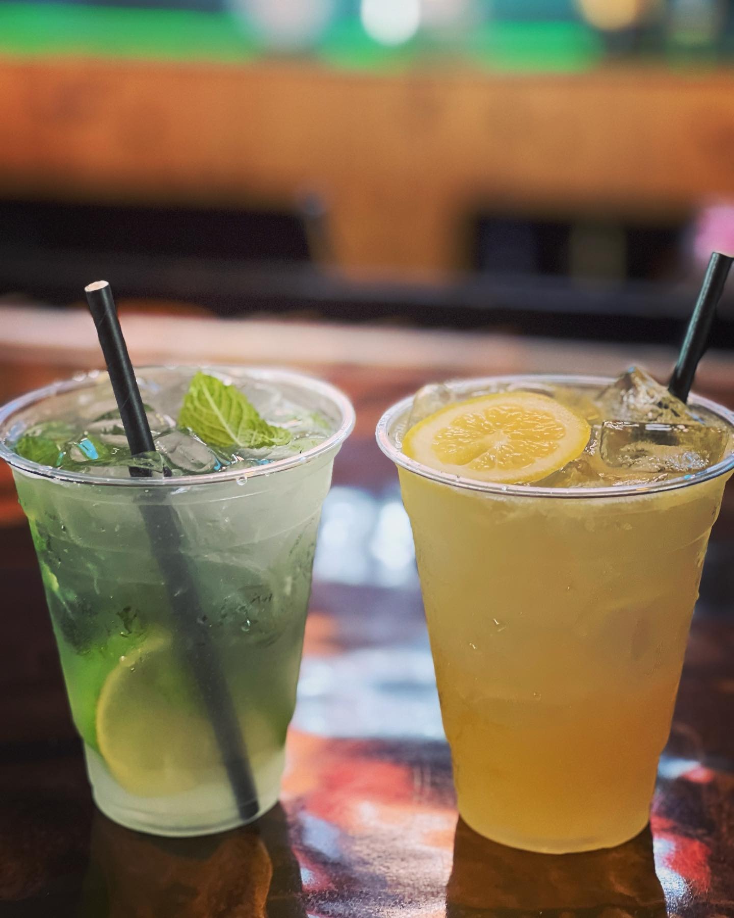 Mojito and cocktail at the bar