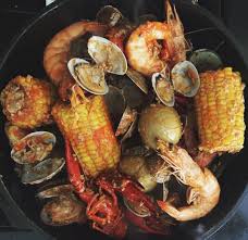Seafood dish fresh from the kitchen