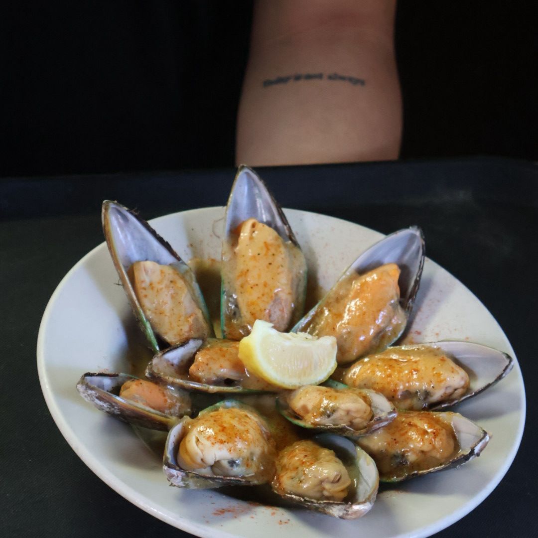 Green mussels Cajun style